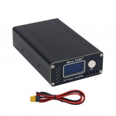 Micro PA50-3 Third Generation Portable 50W 3.5MHz-30MHz RF Shortwave Power Amplifier LPF Filter OLED Display