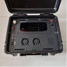 Black Emergency Radio Communication Box with Metal Panel Dedicated for YAESU FTM-150R Radio Station