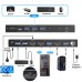 KV999 2-IN 2-OUT HDMI-compatible KVM Switch USB3.0 Support 8K60Hz/4K120Hz Compatible with Windows/Mac