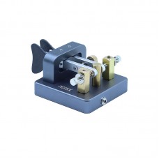 VK-6 Mini Shortwave Radio Aluminum Alloy Automatic CW Electric Key 3.5mm Interface with Adjustable Contact Gap