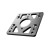 MOZA Universal Base Mount Adapter Universal Wheel Base Mount Adapter for MOZA R9 R12 R16 R21 R3 & R5