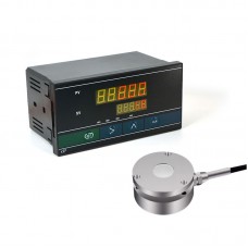 Pancake Load Cell Sensor (Φ58mm 0-300KG) + V8016N 160x80mm Display for Instant Impact Force Pressure