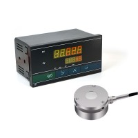 Pancake Load Cell Sensor (Φ58mm 0-500KG) + V8016N 160x80mm Display for Instant Impact Force Pressure