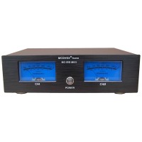 Black MC-210MKII HiFi Power Amplifier with Dual VU Meters High End Music Display Audio Amplifier Support Cabinet Mount
