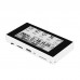 HAMGEEK RW01-BL Backlit Mini E-Ink Reader E-Book Reader (Black Panel) for Weather Clock Image Viewing Alarm TXT & EPUB Files