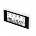 HAMGEEK RW01-BL Backlit Mini E-Ink Reader E-Book Reader (Black Panel) for Weather Clock Image Viewing Alarm TXT & EPUB Files