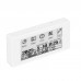 HAMGEEK RW01-BL Backlit Mini E-Ink Reader E-Book Reader (White Panel) for Weather Clock Image Viewing Alarm TXT & EPUB Files