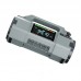 Grey HRD-908 Emergency Multifunctional Hand Crank Radio FM/MW/SW/VHF/WB Solar Power Generation Radio