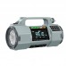 Grey HRD-908 Emergency Multifunctional Hand Crank Radio FM/MW/SW/VHF/WB Solar Power Generation Radio
