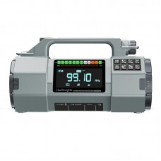 Grey HRD-908 Emergency Multifunctional Hand Crank Radio FM/MW/SW/VHF/WB Solar Power Generation Radio