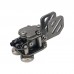 Stainless Steel CW Morse Key Portable Telegraph Key Paddle Key With Magnetic Base For Radio Users
