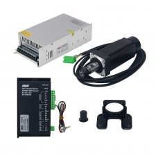HQUDJ ER16 48V 400W Spindle Motor with High Torque + BLDC Motor Driver + 600W Power Supply + Fixture