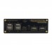 One Little Bear U6 6-Port USB Hub 6 Channels USB Switcher OLED Power Meter with Black Aluminum Shell
