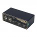 One Little Bear U6 6-Port USB Hub 6 Channels USB Switcher OLED Power Meter with Black Aluminum Shell