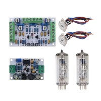 6E2 Electronic Tube Indicator Kit 12V DC Power Supply Drive Kit Dual Channel Level Indicator Amplifier