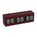 NiXie Clock Electronic Tube 6-Bit Digital LED Clock IN12 African Padauk for DIY Ornaments