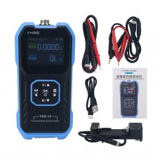 FNIRSI HRM-10 0-200ohm High Precision 18650 Lithium Battery Internal Resistance Tester with Testing Probe and Battery Holder