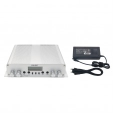 25W Professional FM Transmitter Stereo PLL Broadcast Radio Station with DC Power Supply