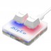 O2L (White) ZX (OSU) 2-Key Mini Keyboard Small Keyboard Custom Mini Keypad for Music and Games