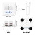 O2L (White) ZX (OSU) 2-Key Mini Keyboard Small Keyboard Custom Mini Keypad for Music and Games