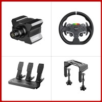 MOZA R5 5.5Nm Direct Drive Wheel Base + 11" ES Steering Wheel + 3-Pedal SRP Lite + Table Clamp