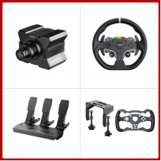 MOZA R5 Wheel Base + 11" ES Steering Wheel + 3-Pedal SRP Lite + Table Clamp + Formula Wheel Mod