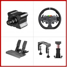 MOZA R5 5.5Nm Wheel Base + 11" ES Steering Wheel + 2-Pedal SRP Lite + Performance Kit + Table Clamp