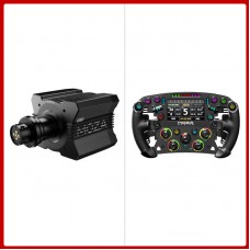 MOZA R12 V2 12Nm Direct Drive Wheel Base + 280mm FSR2 Formula Steering Wheel Designed with 6 Paddles