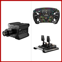 MOZA R12 V2 12Nm Direct Drive Wheel Base + 280mm FSR2 Formula Steering Wheel + CRP2 2-Pedal Set