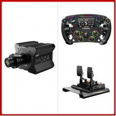 MOZA R12 V2 12Nm Direct Drive Wheel Base + 280mm FSR2 Formula Steering Wheel + CRP2 2-Pedal Set