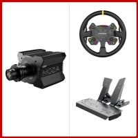 MOZA R12 V2 12Nm Direct Drive Wheel Base + 13-Inch RS V2 Steering Wheel + SR-P 2-Pedal Set for Games