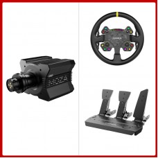 MOZA R12 V2 12Nm Direct Drive Wheel Base + 13-Inch RS V2 Racing Steering Wheel + SR-P 3-Pedal Set