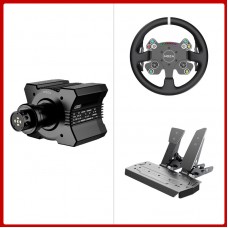MOZA RACING R9 V3 9Nm Direct Drive Wheel Base + 13" CS V2P Steering Wheel + SR-P 2-Pedal Set