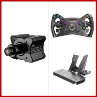 MOZA RACING R9 V3 9Nm Direct Drive Wheel Base + 300mm/11.8" KS Steering Wheel + SR-P 2-Pedal Set