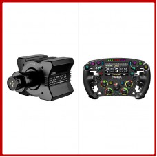 MOZA R9 V3 9Nm Direct Drive Wheel Base + 280mm/11" FSR2 Formula Steering Wheel with 6 Paddles