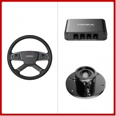 MOZA RACING TSW Truck Wheel (400mm/15.8") + Adapter Box + Third-Party Wheel Base Hub Adapter
