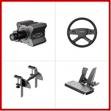 MOZA R9 V3 9Nm Direct Drive Wheel Base + 15.8" TSW Truck Wheel + Table Clamp + SR-P 2-Pedal Set