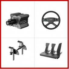 MOZA R9 V3 9Nm Direct Drive Wheel Base + 15.8" TSW Truck Wheel + Table Clamp + SR-P 3-Pedal Set