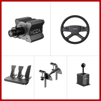 MOZA R9 V3 9Nm Wheel Base + 15.8" TSW Truck Wheel + Table Clamp + SR-P 3-Pedal Set + HGP Sim Shifter