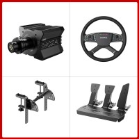 MOZA R12 V2 12Nm Direct Drive Wheel Base + 15.8" TSW Truck Wheel + Table Clamp + SR-P 3-Pedal Set