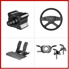 MOZA R5 5.5Nm Wheel Base + 15.8" TSW Truck Wheel + 2-Pedal SRP Lite + Wiper Turn Signal Kit + Table Clamp