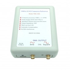 YMC-06S 10MHz High Precision OCXO Frequency Reference Square Wave and Sine Wave 2-Channel Output USB Power Supply