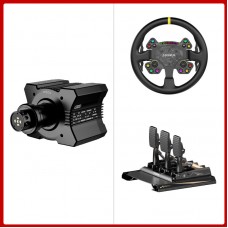 MOZA RACING R9 V3 9Nm Direct Drive Wheel Base + 13-Inch RS V2 Steering Wheel + CRP2 3-Pedal Set