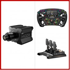 MOZA RACING R12 V2 12Nm Direct Drive Wheel Base + 11" FSR2 Steering Wheel + CRP2 3-Pedal Set