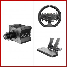 MOZA RACING R9 V3 9Nm Direct Drive Wheel Base + 11" ESX Racing Wheel for Xbox & PC + 2-Pedal SR-P