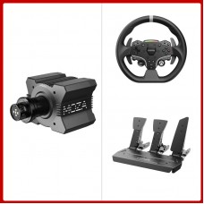 MOZA RACING R9 V3 9Nm Direct Drive Wheel Base + 11" ESX Racing Wheel for Xbox & PC + 3-Pedal SR-P