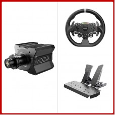 MOZA RACING R12 V2 12Nm Direct Drive Wheel Base + 11" ESX Racing Wheel for XBOX & PC + 2-Pedal SR-P