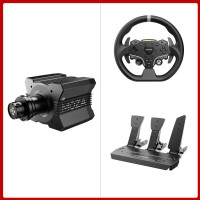 MOZA RACING R12 V2 12Nm Direct Drive Wheel Base + 11" ESX Racing Wheel for XBOX & PC + 3-Pedal SR-P