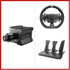 MOZA RACING R12 V2 12Nm Direct Drive Wheel Base + 11" ESX Racing Wheel for XBOX & PC + 3-Pedal SR-P