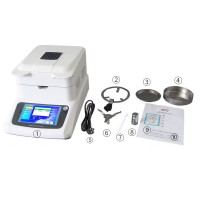 XFSFY-1205MA 120g (0.005g) Halogen Moisture Analyzer Rapid Halogen Moisture Meter for Grains Feed